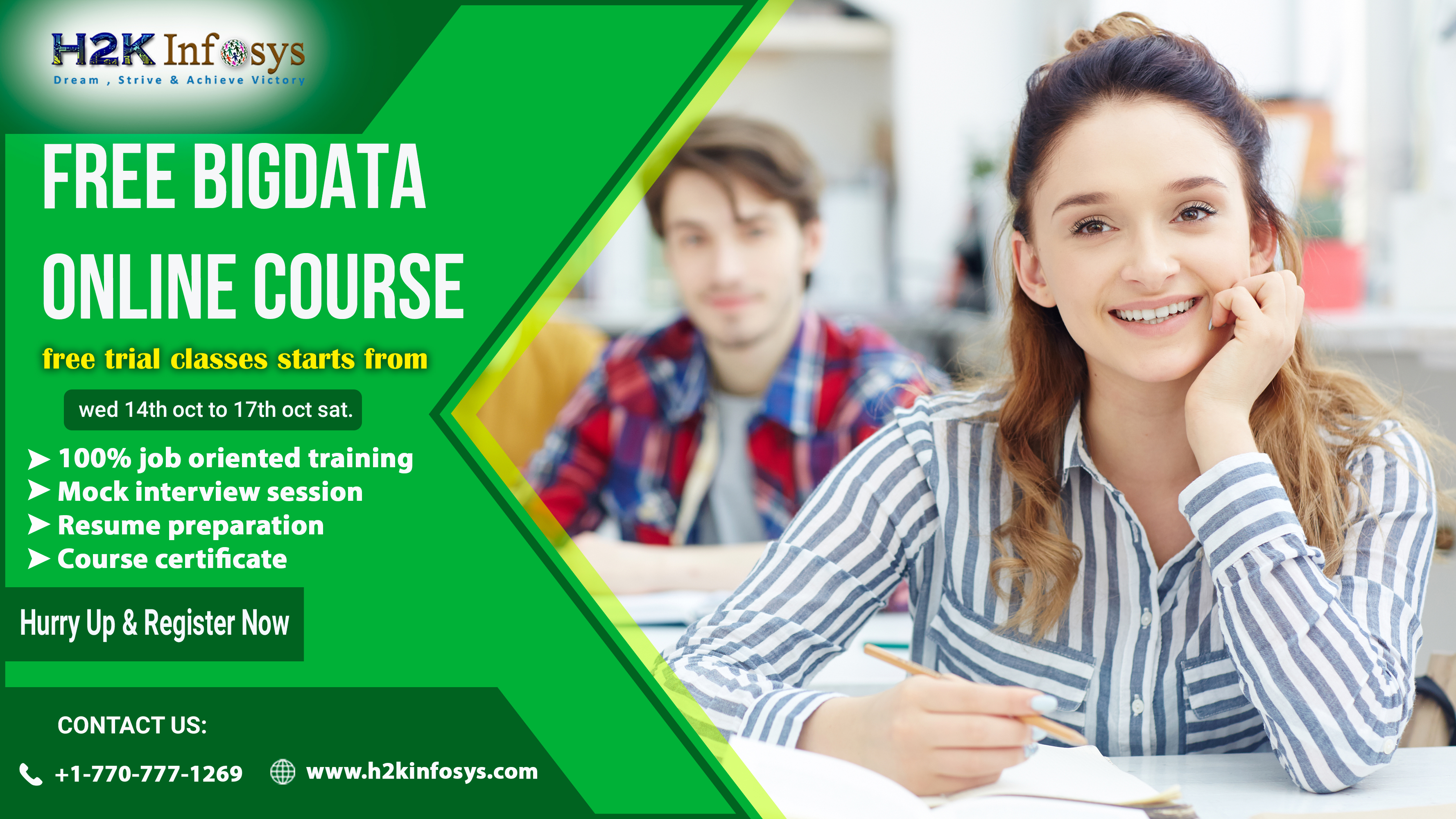Register Now For BigData Free Trail Classes