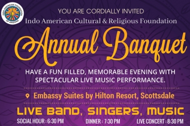 Indo American Cultural &amp; Religious Foundation - Annual Banquet