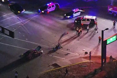 A Motor Cycle Passenger Killed In a Crash at Phoenix