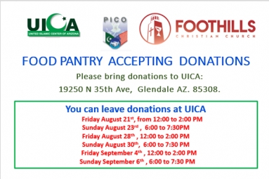 FOOD PANTRY ACCEPTING DONATIONS - PICO