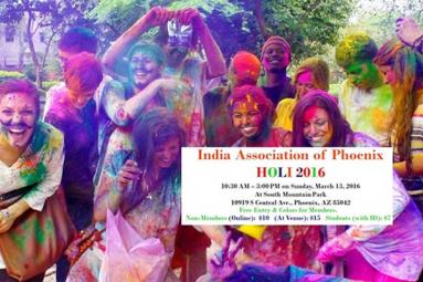 India Association of Phoenix set for Grand Holi 2016 Celebrations