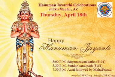 Hanuman Jayanthi Celebrations - IACRFAZ