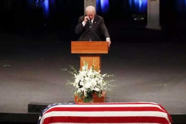 John McCain Memorized as Hero, Fighter, Wiseacre