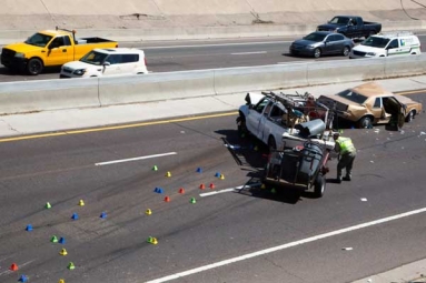 Multiple Vehicle Crash in West Phoenix Kills 1 and Critically Injuries Two