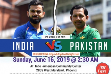 India Vs Pakistan - WC 2019 Watch Live On Big Screen India Vs Pakistan - WC 2019 Watch Live On Big Screen