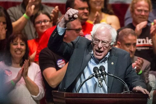Bernie Sanders Talks At The Rally In Phoenix