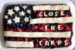 american independence day, close the camps, indian american activist padma lakshmi send a message to trump through a pie on 4th of july, Padma lakshmi