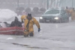 Bomb cyclone USA visuals, USA, bomb cyclone continues to batter usa, Snow