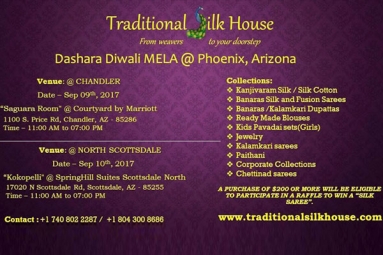 Traditional Silk House: Dashara Diwali Mela 2017 - Chandler