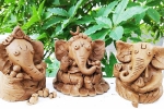 how to make ganesha with paper, prepare ganesh idol at home, how to make eco friendly ganesh idol from clay at home, Lord ganesha
