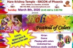 Holi Festival of Colors in Hare Krishna Temple, Events in Arizona, holi festival of colors iskcon of phoenix, Holi festival