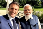 Emmanuel Macron and Narendra Modi, Emmanuel Macron and Narendra Modi breaking news, france and indian prime ministers share their friendship on social media, France