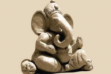 Ganesha Idol Making by Children Ganesha Idol Making by Children