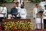 narendra modi begins his second term, narendra modi oath taking, narendra modi begins his second term as india s prime minister, Pranab mukherjee