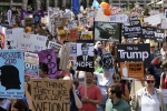 Scottish, Protests, hundreds gather in scottish city for anti trump protests, Theresa may