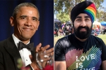 pride month 2019, sikh man, pride month 2019 sikh man s rainbow turban impresses barack obama, Lesbian