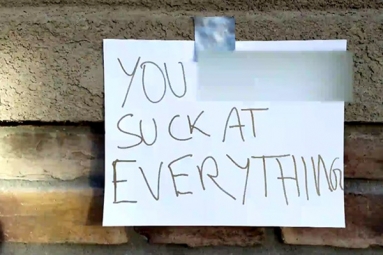 Indian man's home vandalized with dog poop