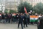 london protest indians, indians pulwama london., indians protest in london over pulwama terror attack, Vande mataram
