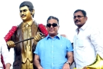 Kamal Haasan unveil Superstar Krishna statue, Superstar Krishna statue in Vijayawada, kamal haasan unveiled statue of superstar krishna, Grace