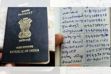 Kerala Woman Turns Husband&rsquo;s Passport into Phone Directory and Grocery List