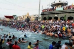 nri vistors, varanasi, kumbh mela 2019 indian diaspora takes dip in holy water at sangam, Pravasi bharatiya divas