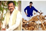 film, birthday, mohan babu gifts chiranjeevi a customized wooden bike on his birthday, Samantha akkineni