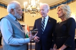 Narendra Modi latest breaking, USA Tour, narendra modi gifts 75 carat diamond to jill biden, Jill biden