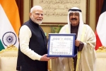 Narendra Modi latest honour, Narendra Modi Kuwait honour, narendra modi gets kuwait s highest honour, Gulf