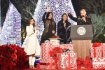 Obama Christmas tree, Obama Christmas tree, obama lights national christmas tree for final time, Eva longoria