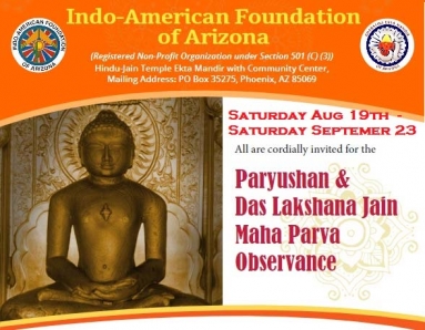 Paryushan &amp; Das Lakshana Jain Maha Parva Observance