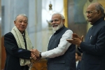 president ram nath kovind, narendra modi, president ram nath kovind confers gandhi peace prize for years 2015 2018, The akshaya patra foundation