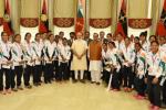 Rio Olympics-bound athletes, Brazil Olympics Indian athletes, modi meets rio olympics bound athletes, Brazil olympics indian athletes