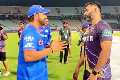 Rohit Sharma&#039;s unfiltered chat with KKR coach breaks internet