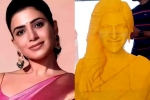 Samantha latest, Samantha latest updates, samantha gets a temple from her fan, Niddhi agerwal