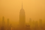 New York, New York pollution, smog choking new york, Flights