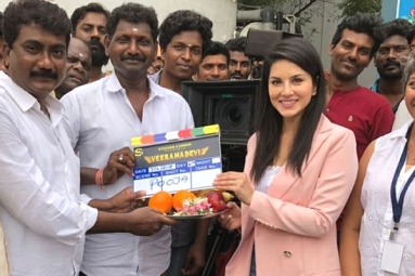 Sunny Leone’s Veeramdevi Starts Rolling