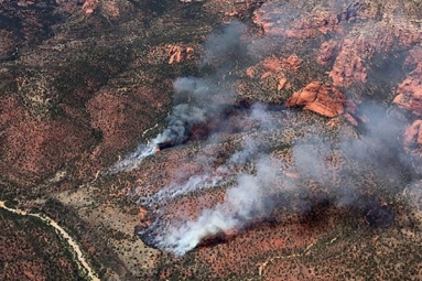 Forest officials confirms Human Caused Sycamore fire spreading North Sedona
