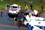 Texas Road accident breaking, Texas Road accident videos, texas road accident six telugu people dead, Tana