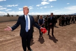 trump at mexico border, trump at mexico border, u s is full trump announces to migrants at mexico border, Border wall