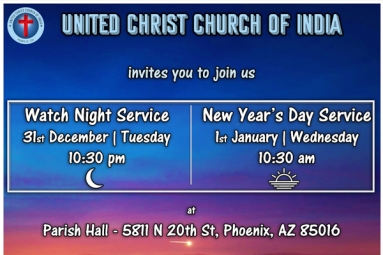 Watch Night Service & New Year's Day Service
