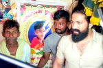 Yash, Yash fans breaking news, yash meets the families of his deceased fans, Yash fans