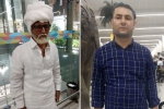 jayesh patel in rajiv gandhi international airport, Amrick Singh, young man caught posing as senior citizen to fly to abroad, Rajiv gandhi international airport