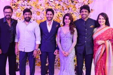 Nag hosts a lavish reception for Chaitu and Samantha