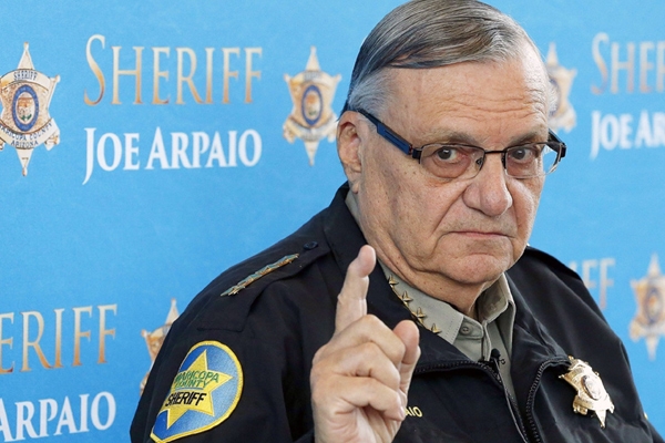 Arizona's Sheriff Joe Arpaio to face criminal charges over immigration patrols!