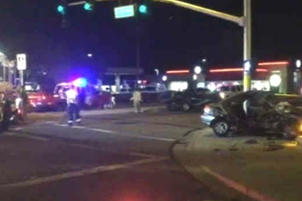 Four critically injured in crash in Glendale!