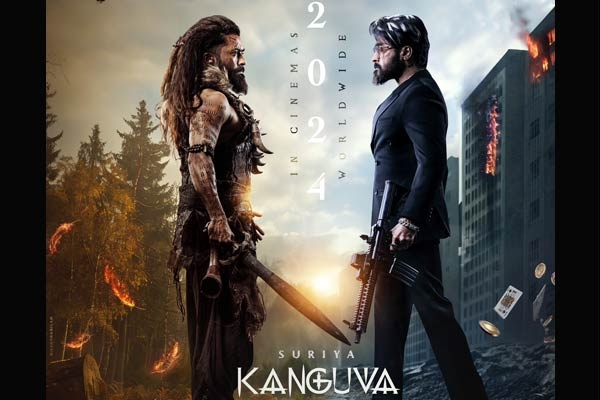 Suriya's three different looks in Kanguva